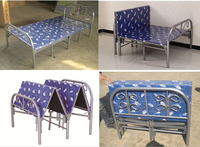 Metallrahmen Einzelbett mit Ausziehbett Klappbett