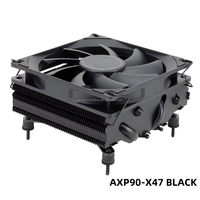 AXP90-X47 haute efficacité 12V 92MM 4pin CPU refroidisseur ventilateur bas profil liquide refroidissement dissipateur de chaleur 94.5*95*47mm caloduc coque d'ordinateur