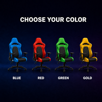 Chaise de course pivotante pour PC, siège de jeu pliable en cuir PU multicouche, support lombaire intégré, pivotant à 180 degrés