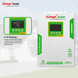 卸売価格表 家庭用蓄電システム 単相MPPT 6.2KW ハイブリッドインバーター 専用バッテリーセーバーモード 純正弦波 - Product Image 3
