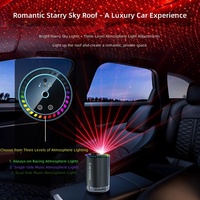 Diffuseur d'arômes pour voiture, désodorisant automatique, en alliage d'aluminium, lumière ambiante à sept couleurs, ciel étoilé, aromathérapie automobile