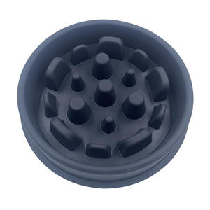 Hot Sale <b>Food</b> Grade Round Silicone Anti-choking Slow Feeding Portable <b>Cat</b> Dog Universal Pet Bowl DurableLight Indoor/Outdoor - Product Image 4