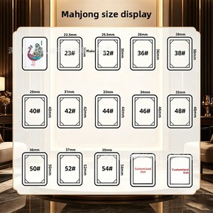 Mahjong américain moderne de luxe en <span class=keywords><strong>acrylique</strong></span>, deux couches, couleurs assorties, très vendu, cartes de divertissement décontractées faites à la main - Product Image 3