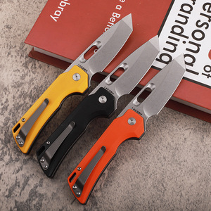 Cuchillo Plegable Táctico para Exteriores y Camping, Hoja de Acero 14C28N de Alta Dureza OEM, Mango G10, Bloqueo Lineal, EDC - Product Image 5