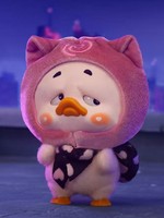 Nouvelle série de peluches originales Upset Duck Colorful Player Duck en boîte mystère, cadeaux, jouets tendance, poupée en peluche tendance