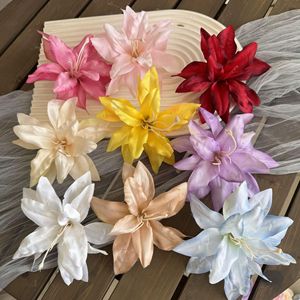 Épingles à cheveux en fleurs de lys artificielles Jinxi, fleurs en soie, accessoires de photographie de mariage en extérieur, décorations pour la maison - Product Image 1