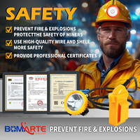 Lámpara de Casco LED a Prueba de Explosiones IP67 KL5LM, Recargable con Batería de Iones de Litio, para Minería, Seguridad y Casco de Minero