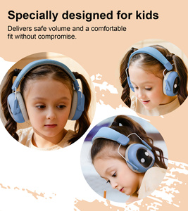 Kinder-Gehörschutz Lärmschutzkopfhörer 22dB Geräuschreduzierung ABS Faltbares Design Sicherheits-Ohrenschützer Gehörschutz für Kinder - Product Image 4