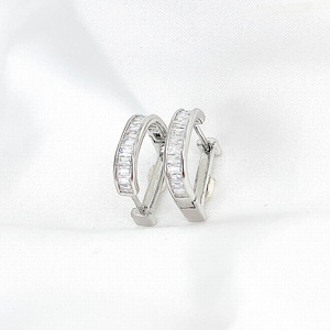 C-shaped Pearl Clip-on Earrings 925 <b>Silver</b> Geometric <b>Studs</b> For Women Gift Fashion Jewelry - Product Image 4