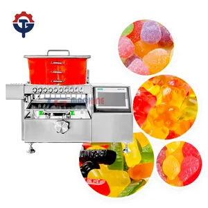 Máquina automática para hacer gomas de Gelatina de frutas, máquina de llenado de gomitas de vitaminas