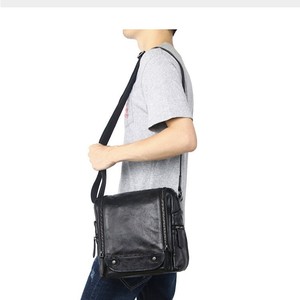 Men's Crossbody <b>Bag</b> Genuine Leather Dark Brown Summer Retro Style Fashionable Shoulder <b>Bag</b> for Leisure Travel - Product Image 2