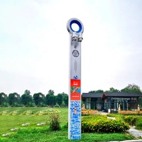 100w avec caméra Cctv Transmetteur Wifi Lampadaire intelligent avec panneau d'affichage à LED dans Smart City