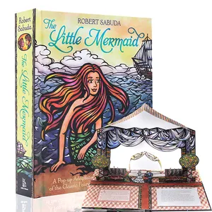 Customized English little Mermaid Pop-up Book Fairy Tale Books