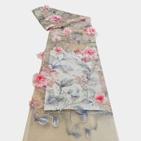 3D tridimensionnel Tulle tissu perles Tube tissu paillettes Machine broderie perles haut de gamme robe de mariée