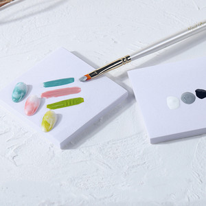 50 pagine impermeabile usa e getta tavolozza di colori per <span class=keywords><strong>unghie</strong></span> carta smalto per <span class=keywords><strong>unghie</strong></span> disegno pittura carta strumenti per Nail Art - Product Image 4