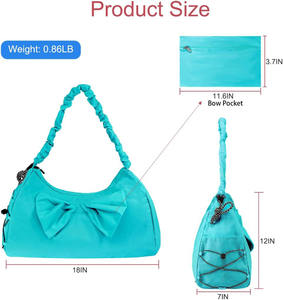 Échantillon gratuit Sac de sport de voyage en néoprène personnalisé de grande capacité avec fermeture éclair Sac de sport de yoga pour le week-end avec style tendance Sac de sport personnalisé - Product Image 5