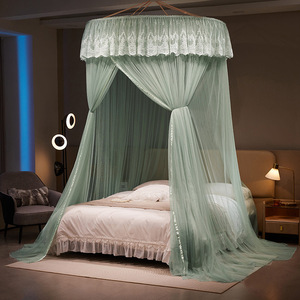 Đồ Nội Thất Phòng Ngủ Có Thể Gập Lại Lưới Chống Muỗi Vòng Tròn Rèm Hình Nón Giường Tán - Product Image 4