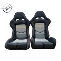 Siège de voiture universel YZ personnalisé, style sport, racing, en cuir PVC noir ventilé et respirant