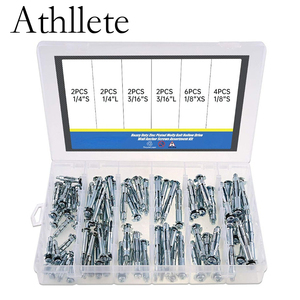 Juego de 18 tornillos de anclaje para pared de acero al carbono cincado de alta resistencia de 6x52 mm, tipo Molly, para paneles de yeso, pladur y azulejos, ISO - Product Image 1