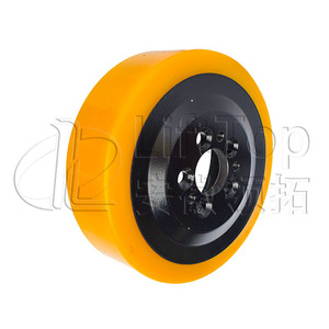 Roue motrice pour chariot élévateur Jungheinrich Noblift 230*75, pneu en polyuréthane pour transpalette électrique, haute résistance à l'usure - Product Image 1