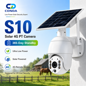 <span class=keywords><strong>Telecamera</strong></span> PTZ Solare Tuya S10 per Esterni 4G / WiFi, Supporto Scheda SIM, <span class=keywords><strong>Telecamera</strong></span> di Sicurezza <span class=keywords><strong>Wireless</strong></span> 3MP IP66 Impermeabile - Product Image 1