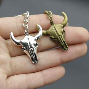 卸売 動物合金 牛頭型キーホルダー - Product Image 3