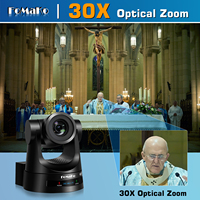 Caméra PTZ FoMaKo 1080P avec zoom optique 30X, suivi automatique par IA, diffusion en direct, HDMI 3G-SDI PoE, KN30A Prox3+KC602+KC600