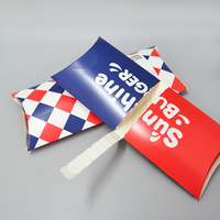 Emballage en carton personnalisé imprimé avec pelliculage mat pour plats à emporter : boîte à burrito, shawarma, sushi, frites en papier kraft