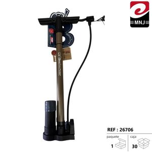 Bambo Manual Air Pump With Watch For Bicycle Tire Inflation 26706 - Product Image 3