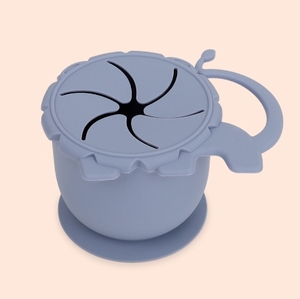 Food Contact Safe Silicone Material Stock Colors Snack Silicone Cups with Suction at Bottom - Product Image 6