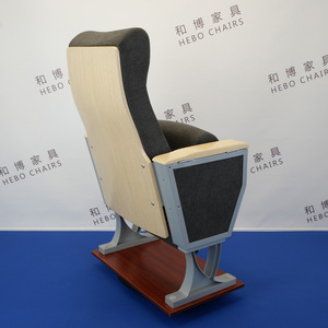 Chaise d'auditorium Manwa Expo HB665-2 grise avec accoudoirs pour hôpital et école - Product Image 2
