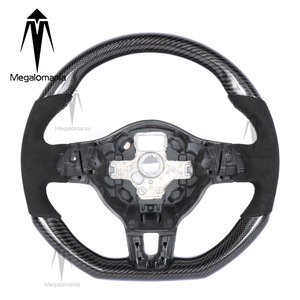 Volante in Fibra di Carbonio per <span class=keywords><strong>Volkswagen</strong></span> Polo MK5 Golf 6 Jetta MK6 R GTI Golf 5 MK7 CC <span class=keywords><strong>Passat</strong></span> Tiguan - Product Image 1