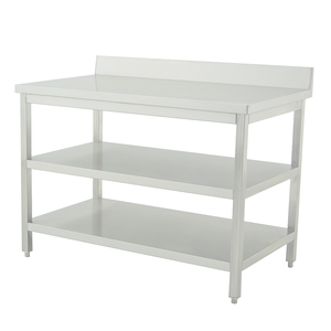 Table De Travail à 5 Niveaux Avec étagères En Acier Bleu Et Bois D'ingénierie, étagère De