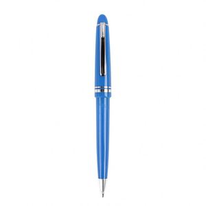 Gloss Lacquer Classic Torpedo Twist Metal Ballpoint Pen, Gold & Silver Trim Executive Signature Pen Custom Logo - Product Image 6