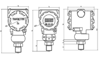 Transmitter Tekanan Digital Industri Silikon Difusi Cerdas YB2088 4-20mA