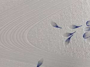 Bonito patrón de pétalos personalizado, tejido de punto Jacquard cómodo de poliéster, para el hogar - Product Image 6