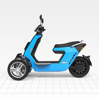 Scooter Eléctrico V28 de 72v y 3000w, Triciclo de Carga con Tres Ruedas y Reversa