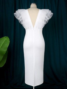 Nouvelle tendance <span class=keywords><strong>Boubou</strong></span> grande taille pour robe de soirée d'été robes de luxe en mousseline de soie pour femmes - Product Image 3