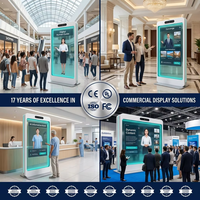 Kiosco Holográfico Digital con IA, Pantalla Transparente 4K, Recepcionista Virtual Interactivo para Centros Comerciales, Hoteles, Aeropuertos y Exposiciones