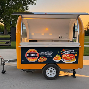 Remorques à glaces entièrement équipées, cuisine mobile, kiosque de rue, camion de restauration rapide avec certification CE - Product Image 3