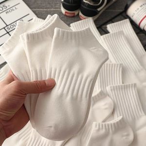 White Athletic <b>Socks</b> Short Breathable Unisex College Style Low Top Casual <b>Socks</b> For Women Youth - Product Image 1