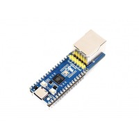 SKU-35200 Waveshare RP2350-POE-ETH Development Board dengan Pengontrol Ethernet W6300, Dual Core Arm Cortex M33 dan RISC V Pr