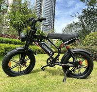 Vélo électrique Fatbike V8 V20 Pro EU/US Warehouse S8, pneus larges 20'' 4.0'', batterie lithium 48V 17.5Ah, cadre en alliage d'aluminium