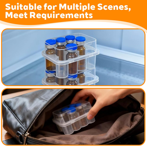 Wholesale 3ml <b>Plastic</b> <b>Boxes</b> 2-4-Piece Sterile Vial Storage Case Wholesale Vaccine Bottle PEptide Holder Wholesale <b>Plastic</b> - Product Image 5