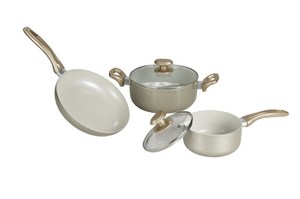 Sartén <span class=keywords><strong>Antiadherente</strong></span> de Cerámica y Aleación de Aluminio Clásica, con Tapa de Vidrio, Ecológica, Compatible con Inducción y Gas, Gran Venta 2026 - Product Image 3