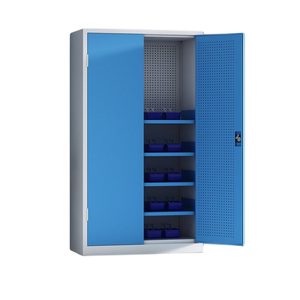 Blue and White, Five-layer With Thickened Sides With <b>Tool</b> Tray Heavy-duty Lockable Steel <b>Tool</b> Storage Cabinet 1.Thickened Cold R - Product Image 1