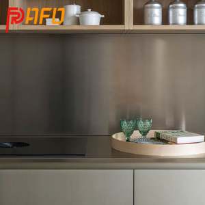 Muebles de Cocina de Acero Inoxidable Personalizados con Isla, Estilo Simple, Acabado Lacado, Gabinete de Cocina Automático - Product Image 6