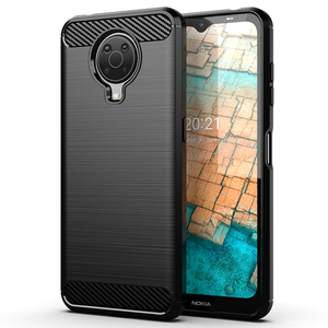 <span class=keywords><strong>Cover</strong></span> per Telefono in TPU Morbido Effetto Fibra di Carbonio per Nokia G10 <span class=keywords><strong>G20</strong></span>, Vendita Calda - Product Image 1