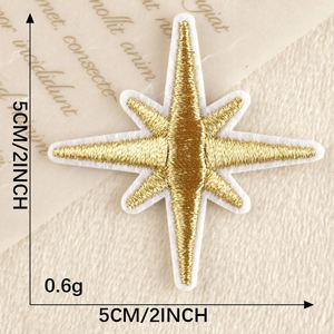 Patch brodé thermocollant mignon mini cœur/étoile or/argent pour étiquette de bagage et décoration de sac - Product Image 5