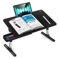 Table pour ordinateur portable réglable, bureau portable, bureau debout pour lit, support pour ordinateur portable pour lire et écrire
